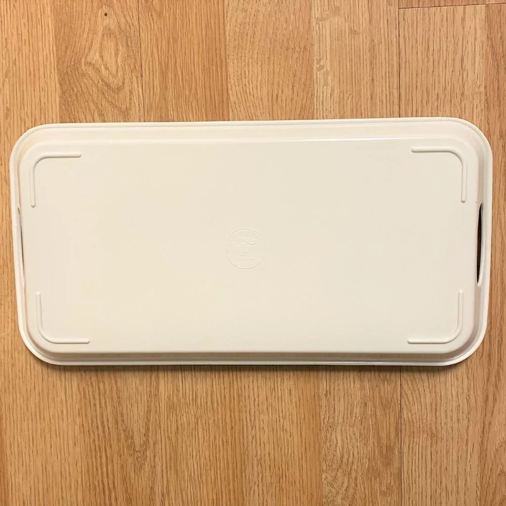 Casual Gourmet Melamine Sandwich Tray Snowflake Theme, Rectangular with Handles